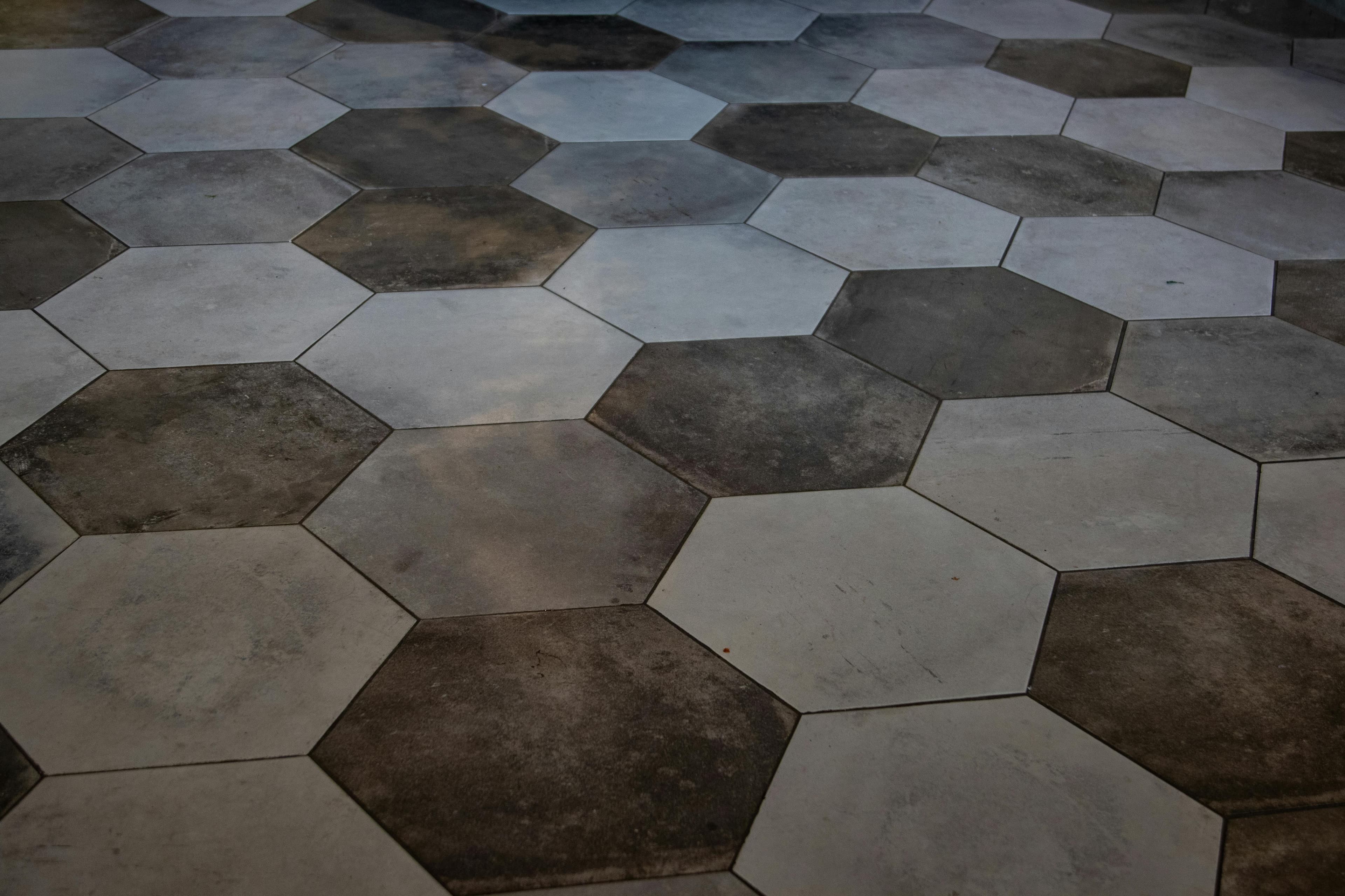 Travertine ensuite tiles - after restorative care
