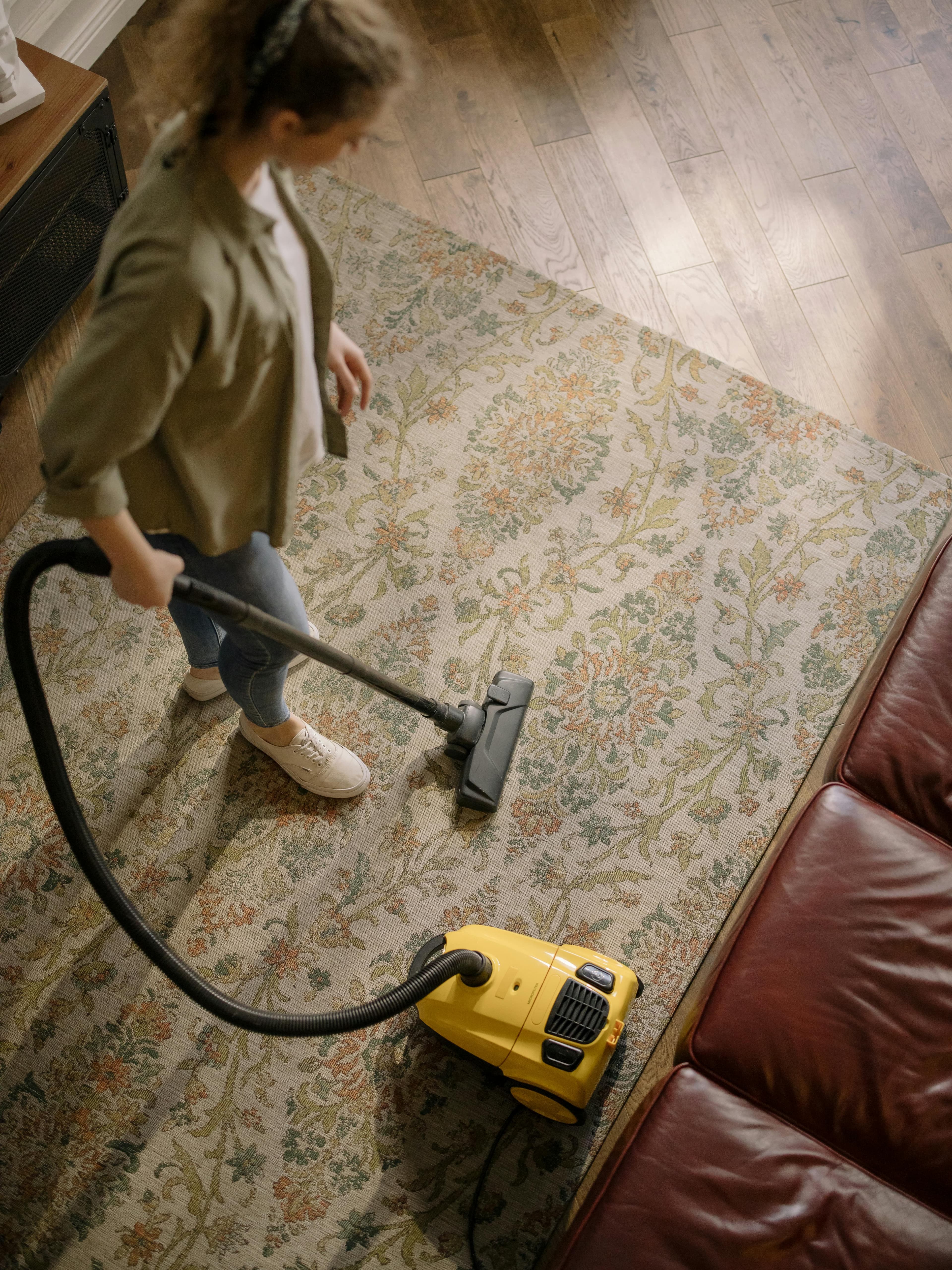 Berber carpet, pet stains. Pet-specific treatment. - after
